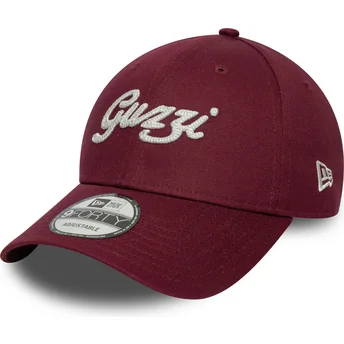 Casquette courbée grenat ajustable 9FORTY Seasonal Moto Guzzi New Era