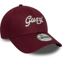 casquette-courbee-grenat-ajustable-9forty-seasonal-moto-guzzi-new-era