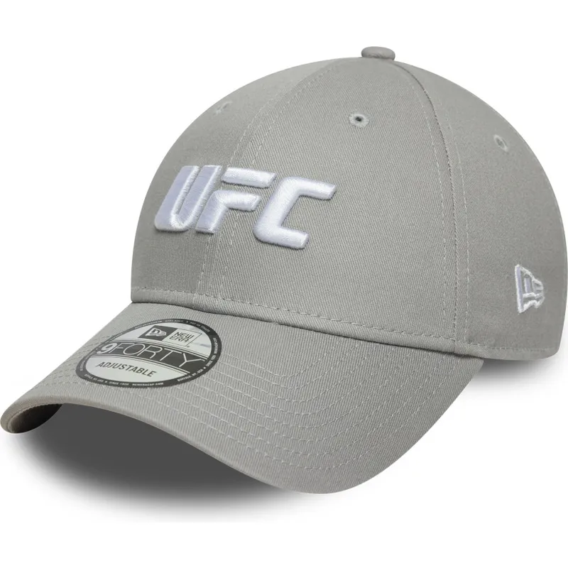 graue-gebogene-snapback-kappe-9forty-core-von-ufc-ultimate-fighting-championship-von-new-era