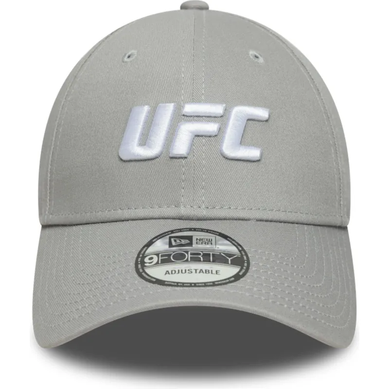 graue-gebogene-snapback-kappe-9forty-core-von-ufc-ultimate-fighting-championship-von-new-era