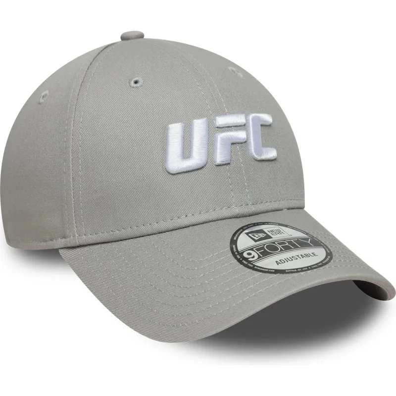 graue-gebogene-snapback-kappe-9forty-core-von-ufc-ultimate-fighting-championship-von-new-era