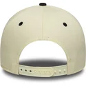beige-und-schwarze-gebogene-kappe-snapback-a-frame-paisley-von-chicago-white-sox-mlb-von-new-era
