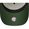 beige-und-schwarze-gebogene-kappe-snapback-a-frame-paisley-von-chicago-white-sox-mlb-von-new-era