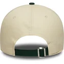 casquette-courbee-beige-et-verte-ajustable-9twenty-garfield-new-era