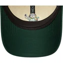 casquette-courbee-beige-et-verte-ajustable-9twenty-garfield-new-era