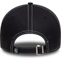 marineblaue-gebogene-verstellbare-kappe-9twenty-contrast-stitch-der-new-york-yankees-mlb-von-new-era