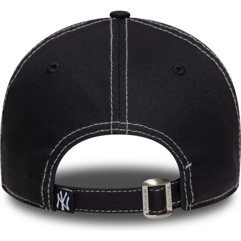 marineblaue-gebogene-verstellbare-kappe-9twenty-contrast-stitch-der-new-york-yankees-mlb-von-new-era marineblaue-gebogene-verstellbare-kappe-9twenty-contrast-stitch-der-new-york-yankees-mlb-von-new-era