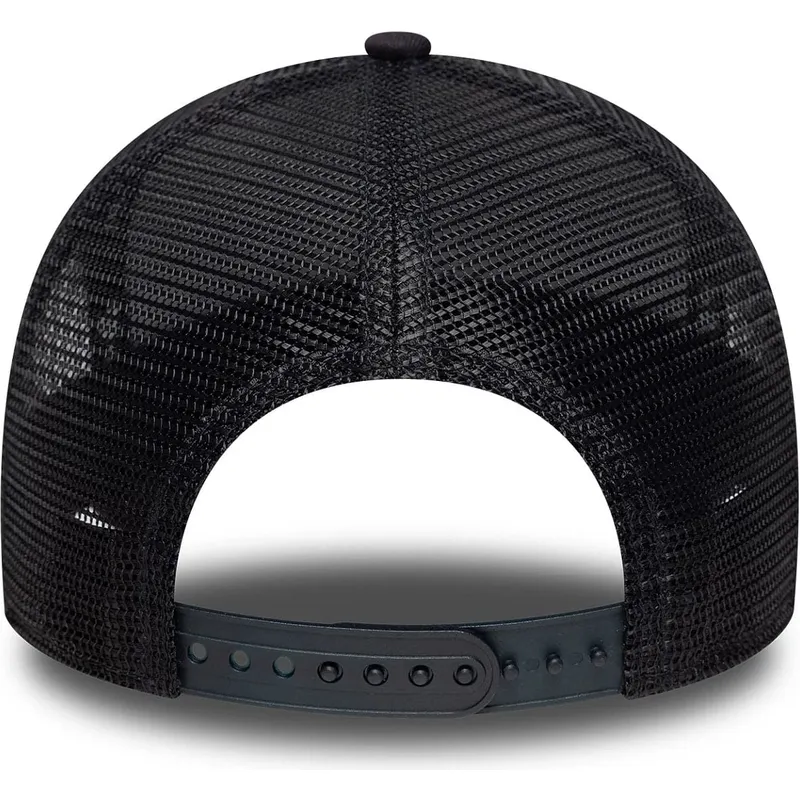 trucker-cap-marineblau-mit-marineblauem-logo-a-frame-outline-von-new-york-yankees-mlb-von-new-era