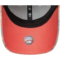 rosa-und-blau-verstellbare-curved-cap-fur-damen-9forty-check-der-new-york-yankees-mlb-von-new-era
