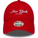 gebogene-orangefarbene-verstellbare-damenkappe-9twenty-city-von-new-york-von-new-era