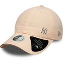 casquette-courbee-rose-ajustable-pour-femme-open-back-flawless-new-york-yankees-mlb-new-era
