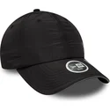 schwarze-gebogene-verstellbare-damenkappe-open-back-flawless-der-new-york-yankees-mlb-von-new-era