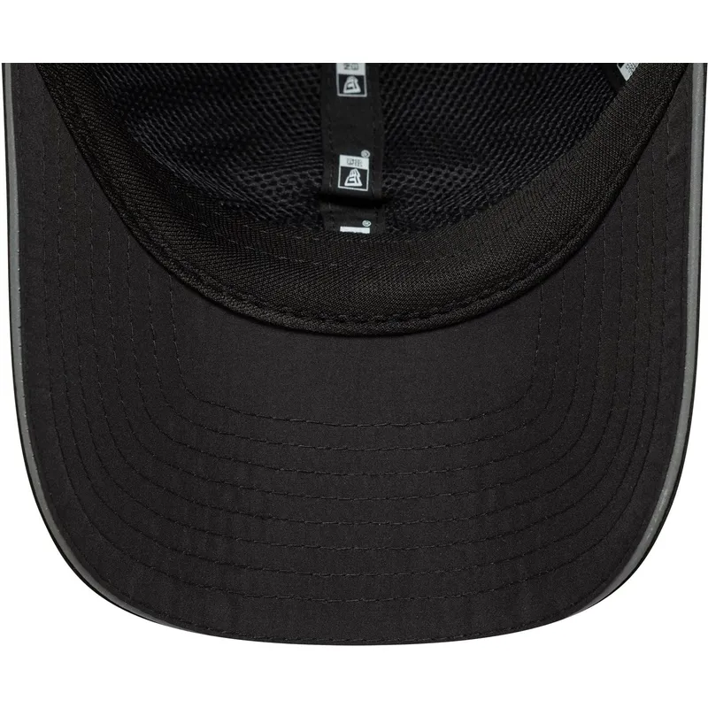 schwarze-gebogene-verstellbare-damenkappe-open-back-flawless-der-new-york-yankees-mlb-von-new-era schwarze-gebogene-verstellbare-damenkappe-open-back-flawless-der-new-york-yankees-mlb-von-new-era