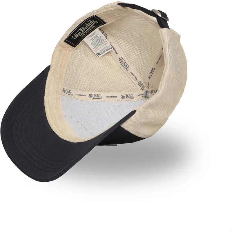 schwarze-und-beige-verstellbare-trucker-kappe-lof-b31-von-von-dutch