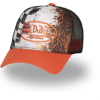 Casquette trucker orange SUBL10 Von Dutch