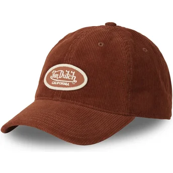 Mützen gebogen braun verstellbares band LOG06 von Von Dutch