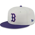 beige-und-violette-anliegende-flat-cap-59fifty-clr-dvlp-der-boston-red-sox-mlb-von-new-era