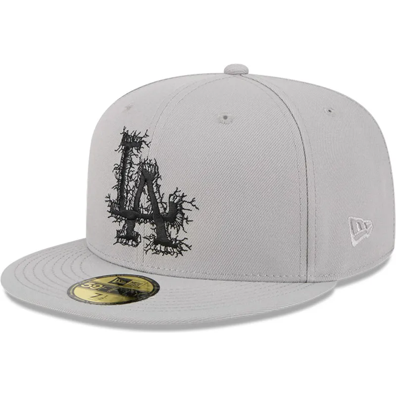 graue-anliegende-59fifty-cracked-flat-cap-der-los-angeles-dodgers-mlb-von-new-era graue-anliegende-59fifty-cracked-flat-cap-der-los-angeles-dodgers-mlb-von-new-era