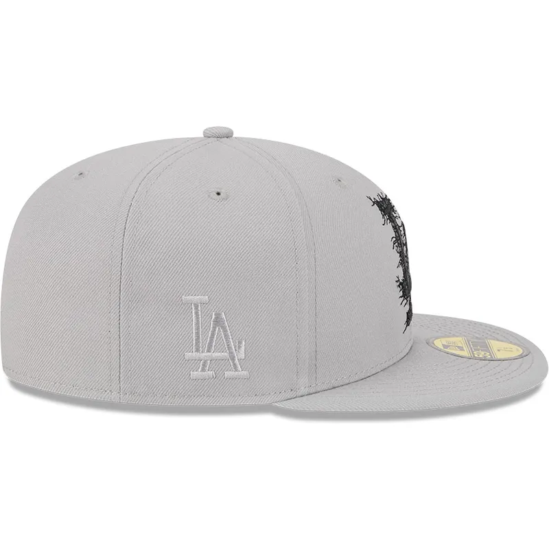 graue-anliegende-59fifty-cracked-flat-cap-der-los-angeles-dodgers-mlb-von-new-era graue-anliegende-59fifty-cracked-flat-cap-der-los-angeles-dodgers-mlb-von-new-era