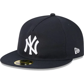 Mützen flach marineblau angepasst 59FIFTY Retro Crown A Frame Easy der New York Yankees MLB von New Era