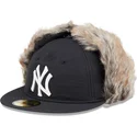 casquette-plate-noire-ajustee-59fifty-winter-dog-ear-new-york-yankees-mlb-new-era