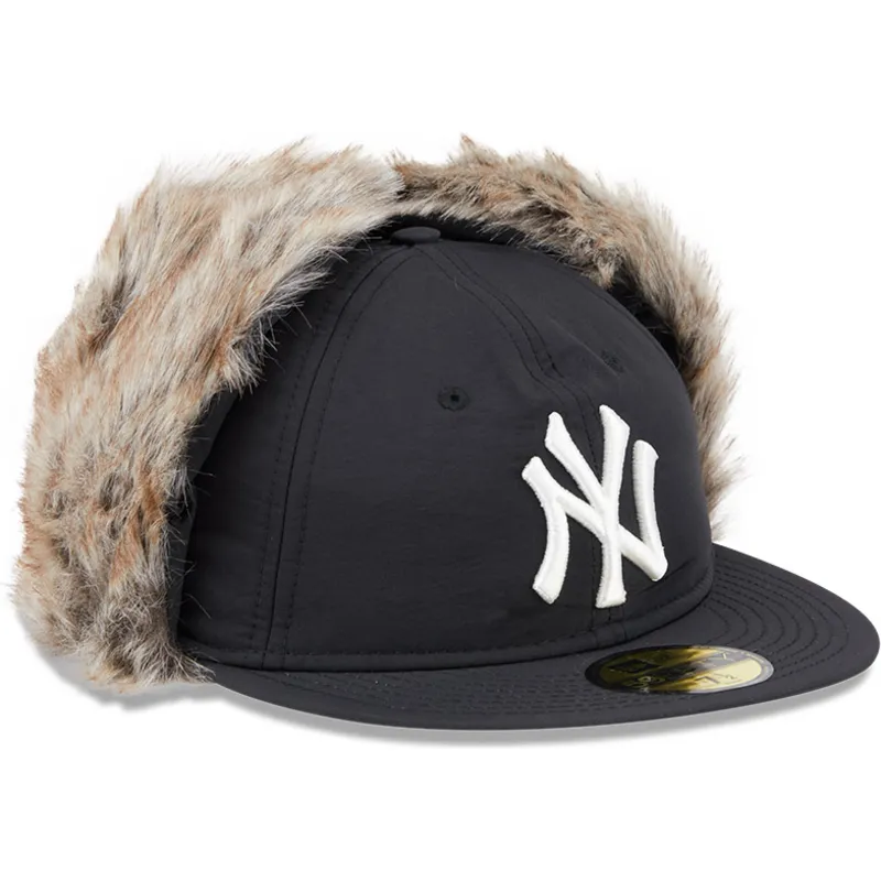 schwarze-enganliegende-59fifty-winter-dog-ear-flatcap-der-new-york-yankees-mlb-von-new-era schwarze-enganliegende-59fifty-winter-dog-ear-flatcap-der-new-york-yankees-mlb-von-new-era