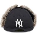 casquette-plate-noire-ajustee-59fifty-winter-dog-ear-new-york-yankees-mlb-new-era