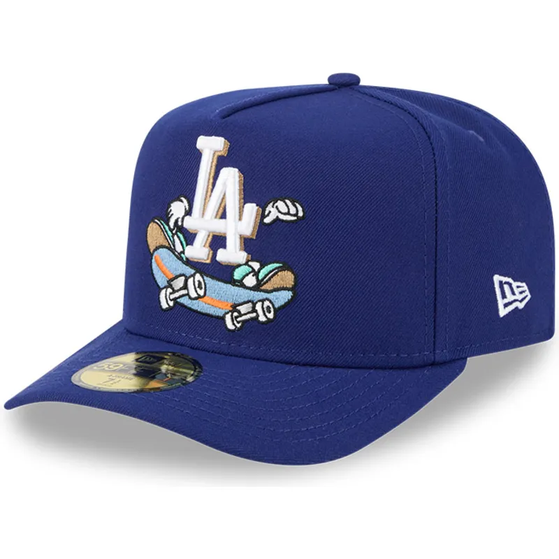 blaue-gebogene-verstellbare-59fifty-a-frame-cartoon-kappe-der-los-angeles-dodgers-mlb-von-new-era blaue-gebogene-verstellbare-59fifty-a-frame-cartoon-kappe-der-los-angeles-dodgers-mlb-von-new-era