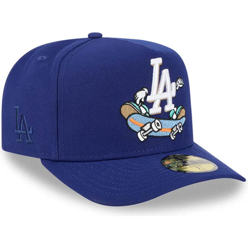 blaue-gebogene-verstellbare-59fifty-a-frame-cartoon-kappe-der-los-angeles-dodgers-mlb-von-new-era blaue-gebogene-verstellbare-59fifty-a-frame-cartoon-kappe-der-los-angeles-dodgers-mlb-von-new-era