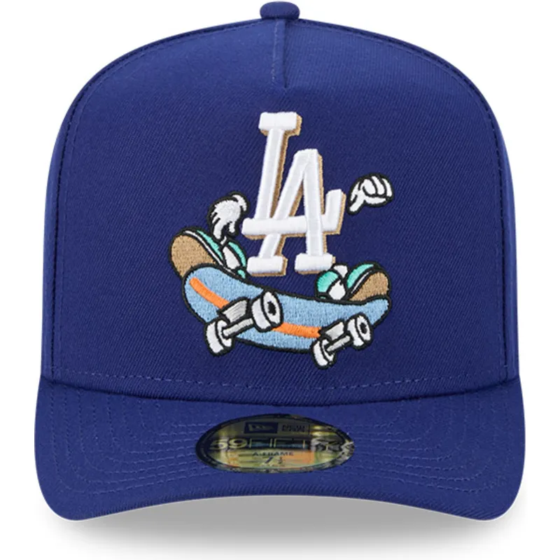 blaue-gebogene-verstellbare-59fifty-a-frame-cartoon-kappe-der-los-angeles-dodgers-mlb-von-new-era blaue-gebogene-verstellbare-59fifty-a-frame-cartoon-kappe-der-los-angeles-dodgers-mlb-von-new-era