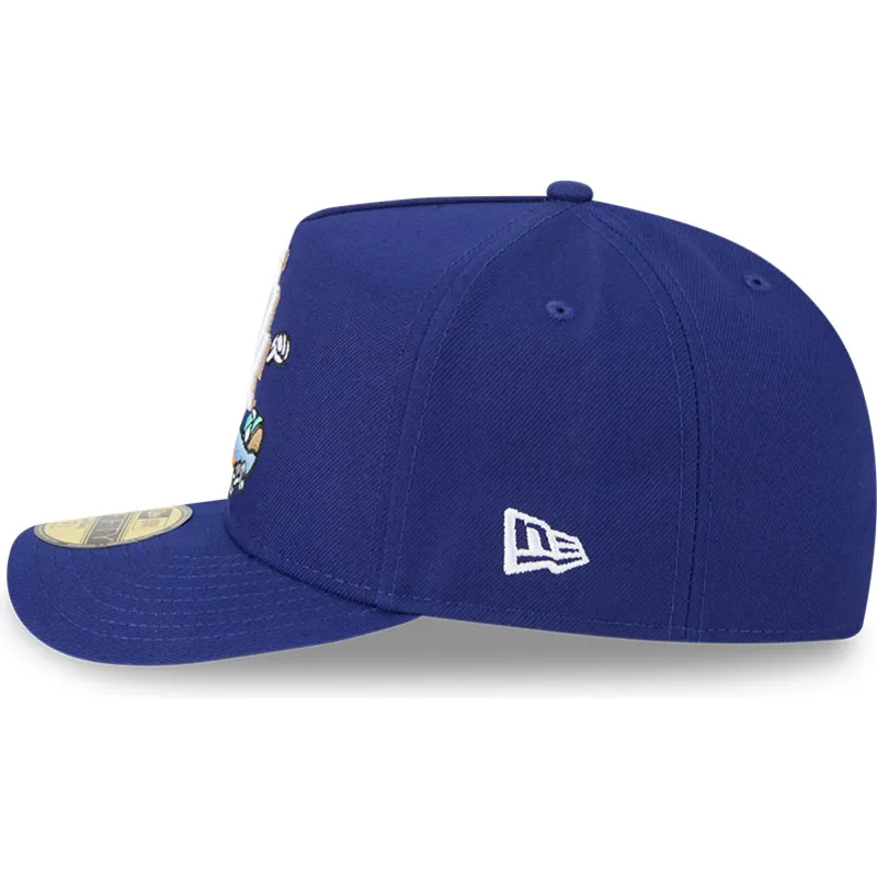 blaue-gebogene-verstellbare-59fifty-a-frame-cartoon-kappe-der-los-angeles-dodgers-mlb-von-new-era blaue-gebogene-verstellbare-59fifty-a-frame-cartoon-kappe-der-los-angeles-dodgers-mlb-von-new-era
