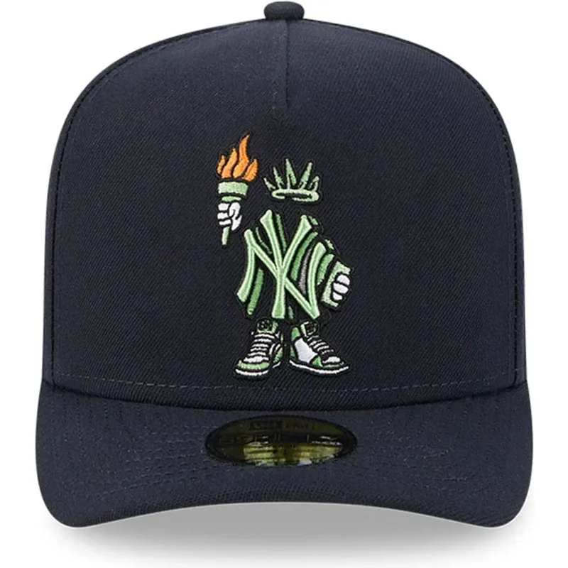 marineblaue-gebogene-verstellbare-59fifty-a-frame-cartoon-kappe-der-new-york-yankees-mlb-von-new-era marineblaue-gebogene-verstellbare-59fifty-a-frame-cartoon-kappe-der-new-york-yankees-mlb-von-new-era