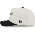 beige-und-schwarze-gebogene-snapback-kappe-9fifty-a-frame-chainstitch-der-los-angeles-kings-nhl-von-new-era
