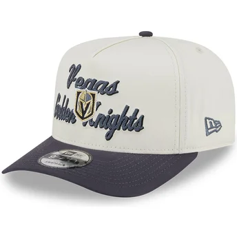 Mützen gebogen beige snapback 9FIFTY A Frame Chainstitch der Vegas Golden Knights NHL von New Era