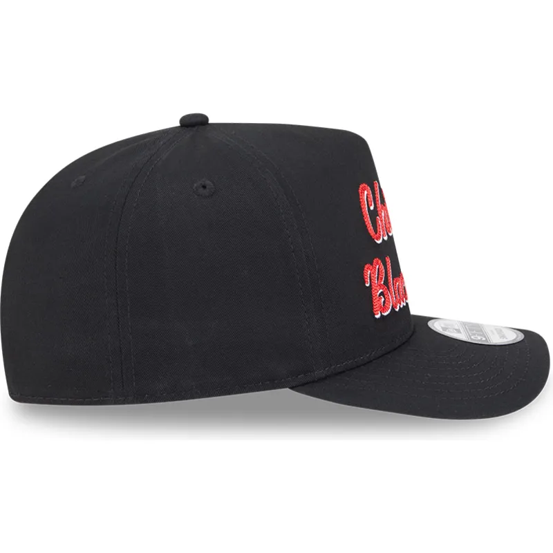 schwarze-gebogene-snapback-kappe-9fifty-a-frame-chainstitch-der-chicago-blackhawks-nhl-von-new-era