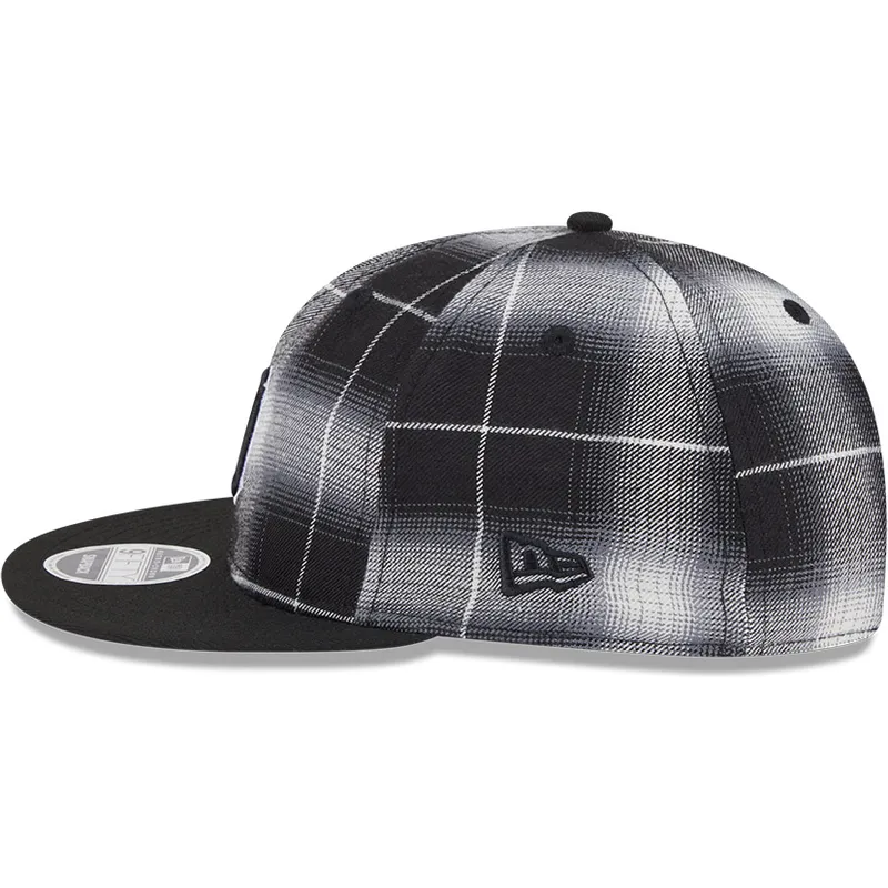 schwarze-flache-snapback-kappe-9fifty-retro-crown-plaid-der-detroit-tigers-mlb-von-new-era schwarze-flache-snapback-kappe-9fifty-retro-crown-plaid-der-detroit-tigers-mlb-von-new-era