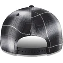 casquette-plate-noire-snapback-9fifty-retro-crown-plaid-oakland-athletics-mlb-new-era