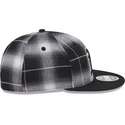 casquette-plate-noire-snapback-9fifty-retro-crown-plaid-oakland-athletics-mlb-new-era