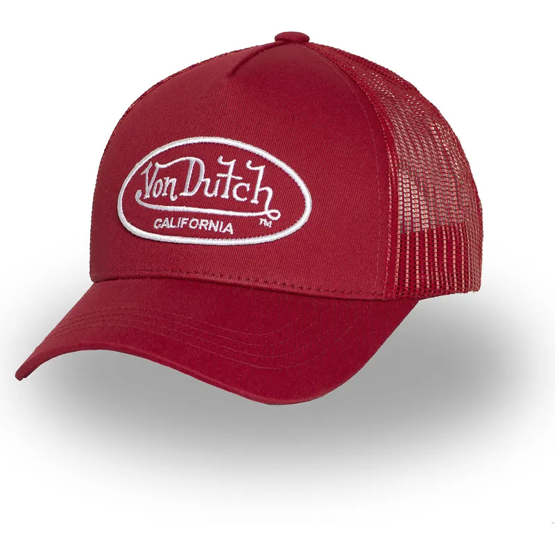 rote-verstellbare-trucker-kappe-lof-b38-von-von-dutch