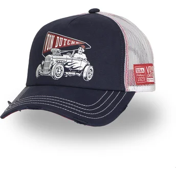 Mützen gebogen marineblau snapback CREW26 von Von Dutch