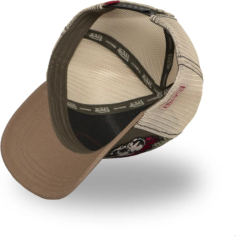 trucker-kappe-braun-patches12-von-von-dutch