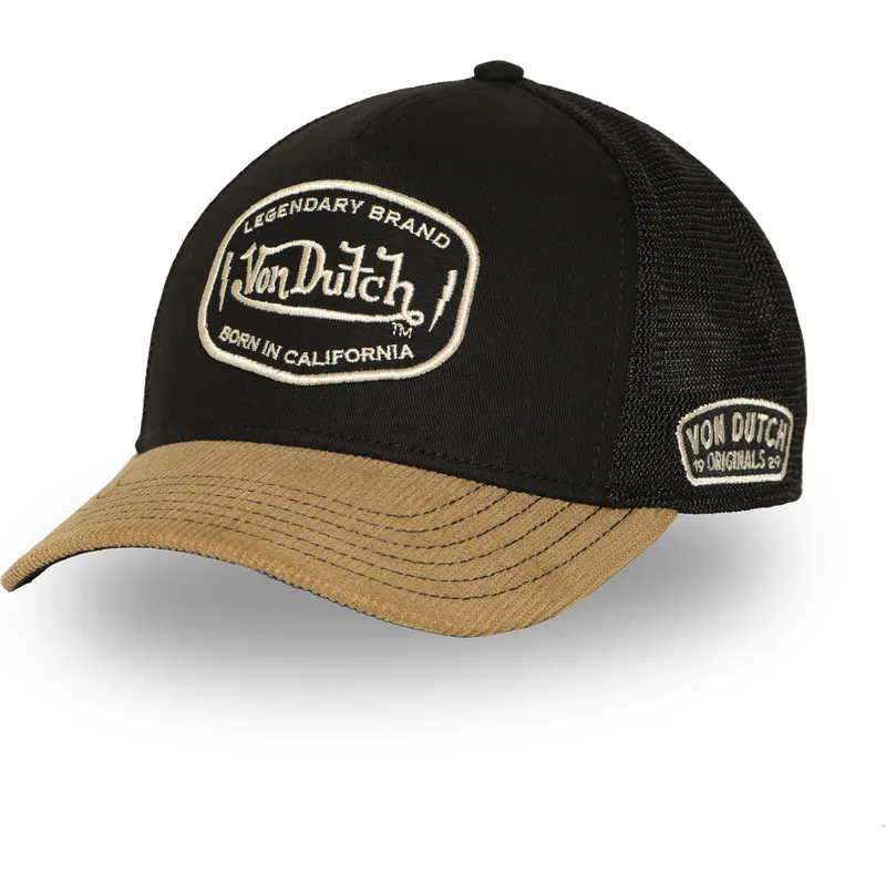schwarze-und-braune-trucker-kappe-sem02-von-von-dutch schwarze-und-braune-trucker-kappe-sem02-von-von-dutch