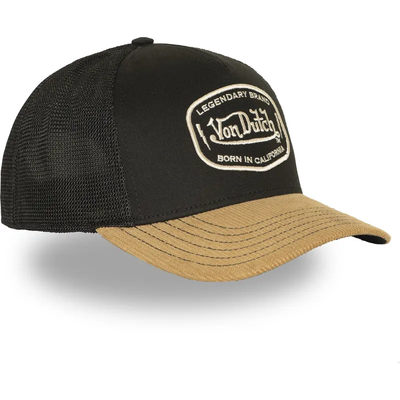 schwarze-und-braune-trucker-kappe-sem02-von-von-dutch schwarze-und-braune-trucker-kappe-sem02-von-von-dutch