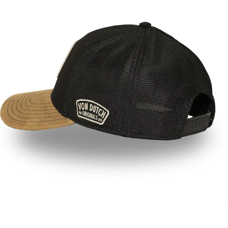 schwarze-und-braune-trucker-kappe-sem02-von-von-dutch schwarze-und-braune-trucker-kappe-sem02-von-von-dutch