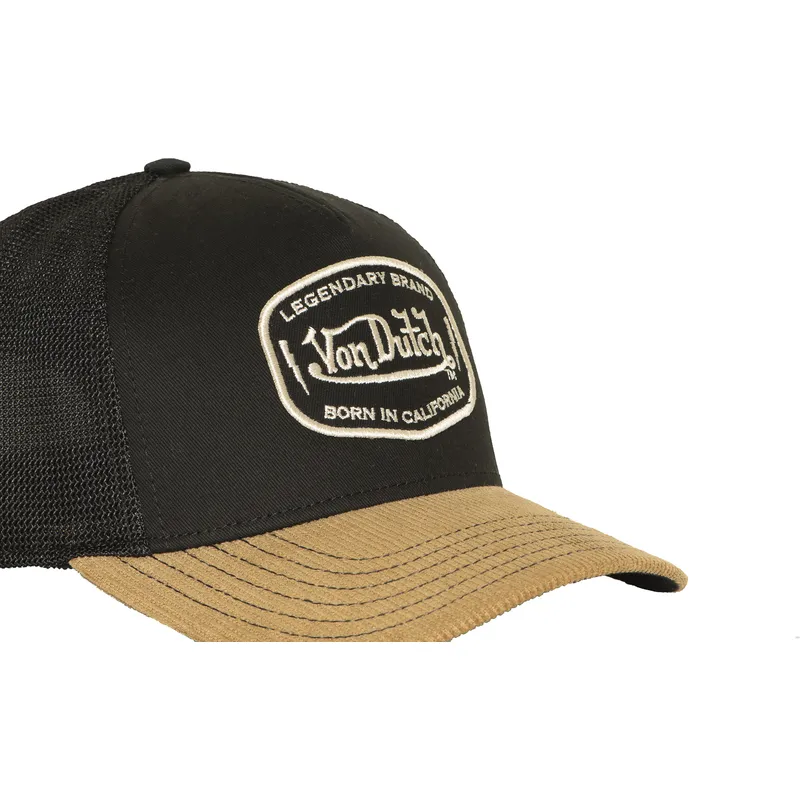 schwarze-und-braune-trucker-kappe-sem02-von-von-dutch schwarze-und-braune-trucker-kappe-sem02-von-von-dutch