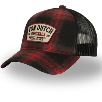 Mützen gebogen rot snapback CAR05 von Von Dutch