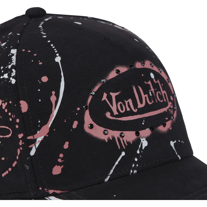 schwarze-und-rosa-gebogene-snapback-kappe-imag-p-von-von-dutch