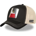 schwarze-und-beige-trucker-kappe-snoopy-und-emilio-pea6-naw6-peanuts-von-capslab