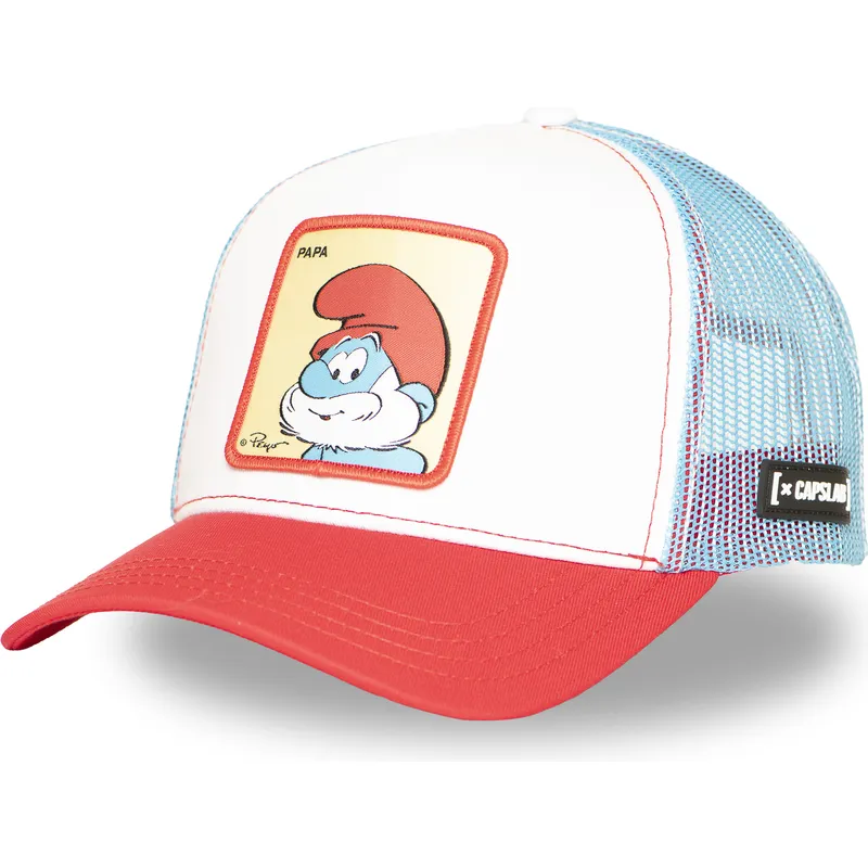 mehrfarbige-trucker-kappe-papa-schlumpf-smu-papa-die-schlumpfe-von-capslab mehrfarbige-trucker-kappe-papa-schlumpf-smu-papa-die-schlumpfe-von-capslab
