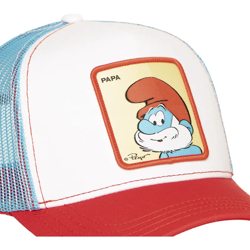 mehrfarbige-trucker-kappe-papa-schlumpf-smu-papa-die-schlumpfe-von-capslab mehrfarbige-trucker-kappe-papa-schlumpf-smu-papa-die-schlumpfe-von-capslab
